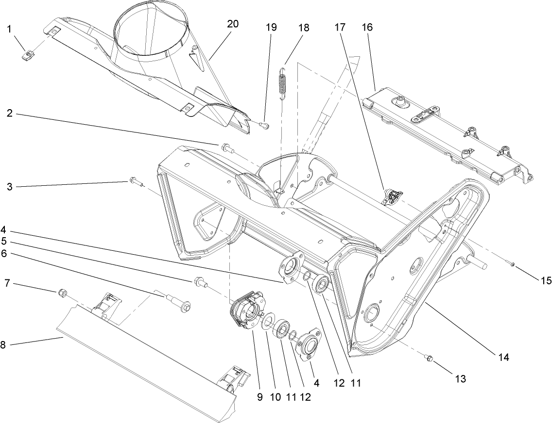 Rotor Housing and Scraper Assembly