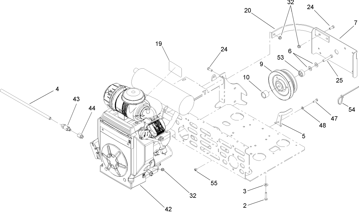 Engine and Clutch Assembly