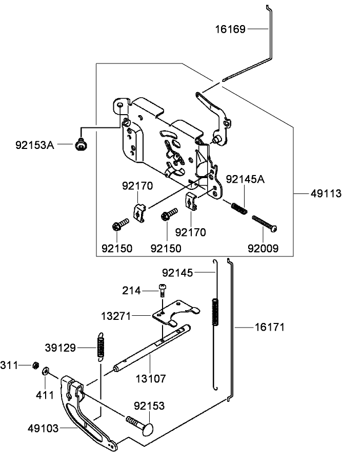 Control Equipment Assembly Kawasaki FH430V-AS35