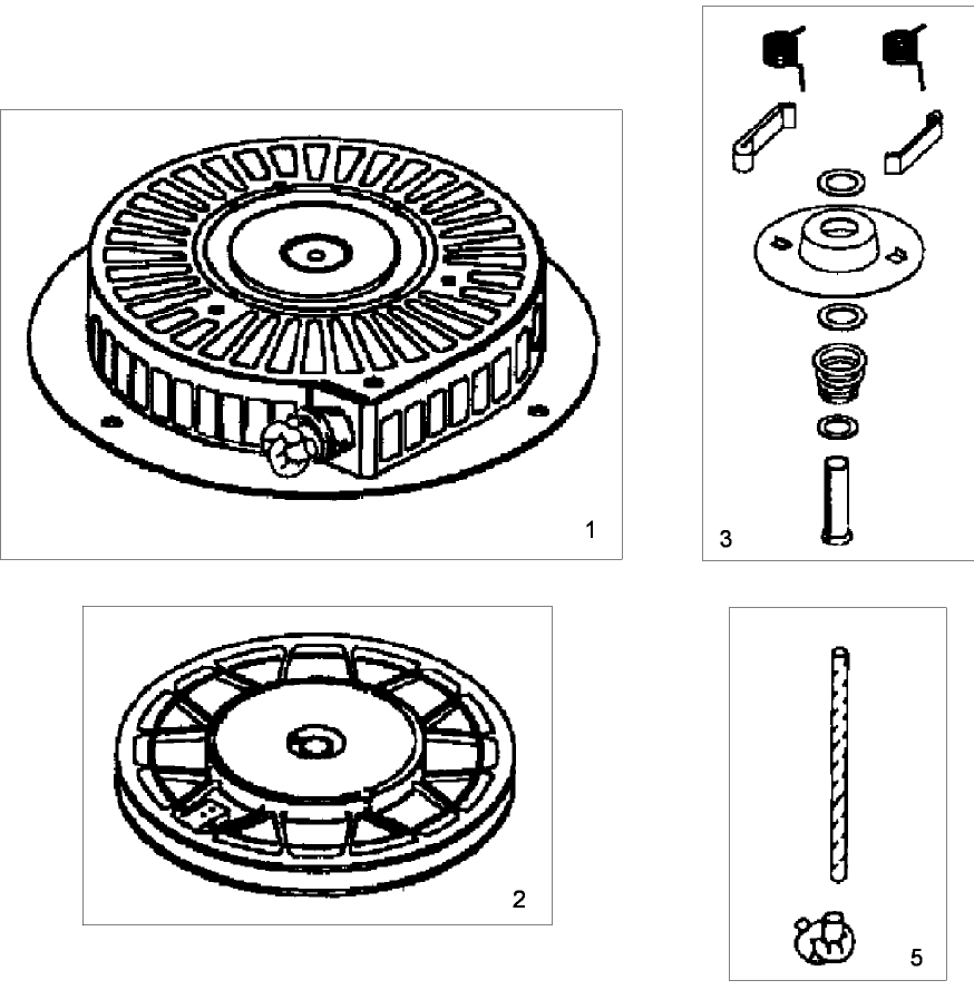 Rewind Starter No. 590789 Tecumseh OH195SA-72568G