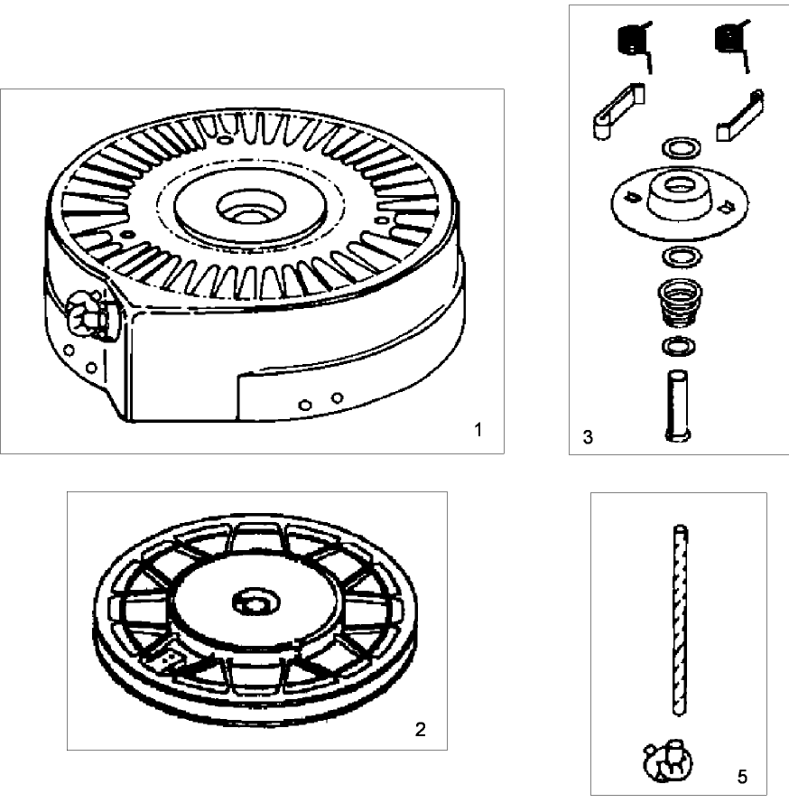 Recoil Starter No. 590784  Tecumseh LH195SP-67529D
