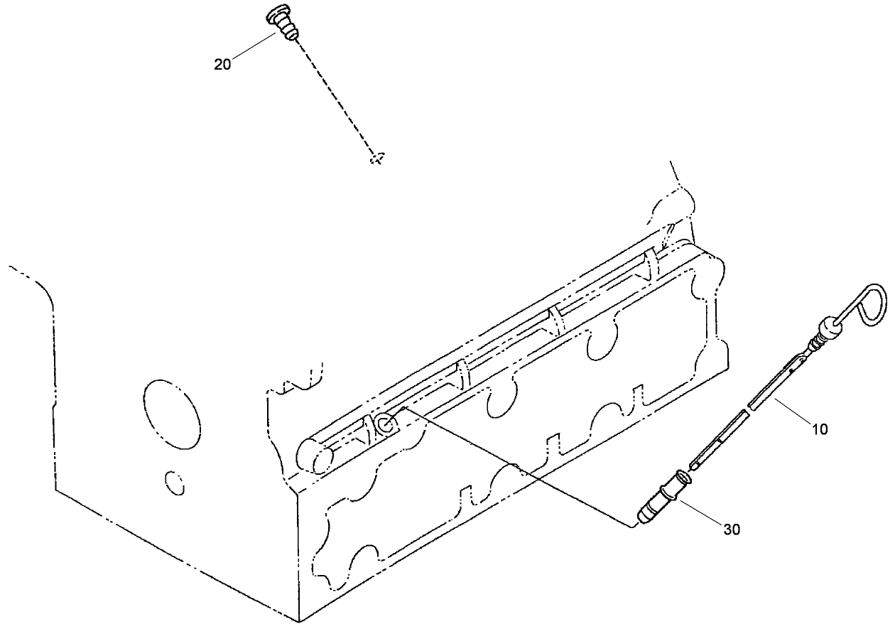 Dipstick and Oil Guide Assembly