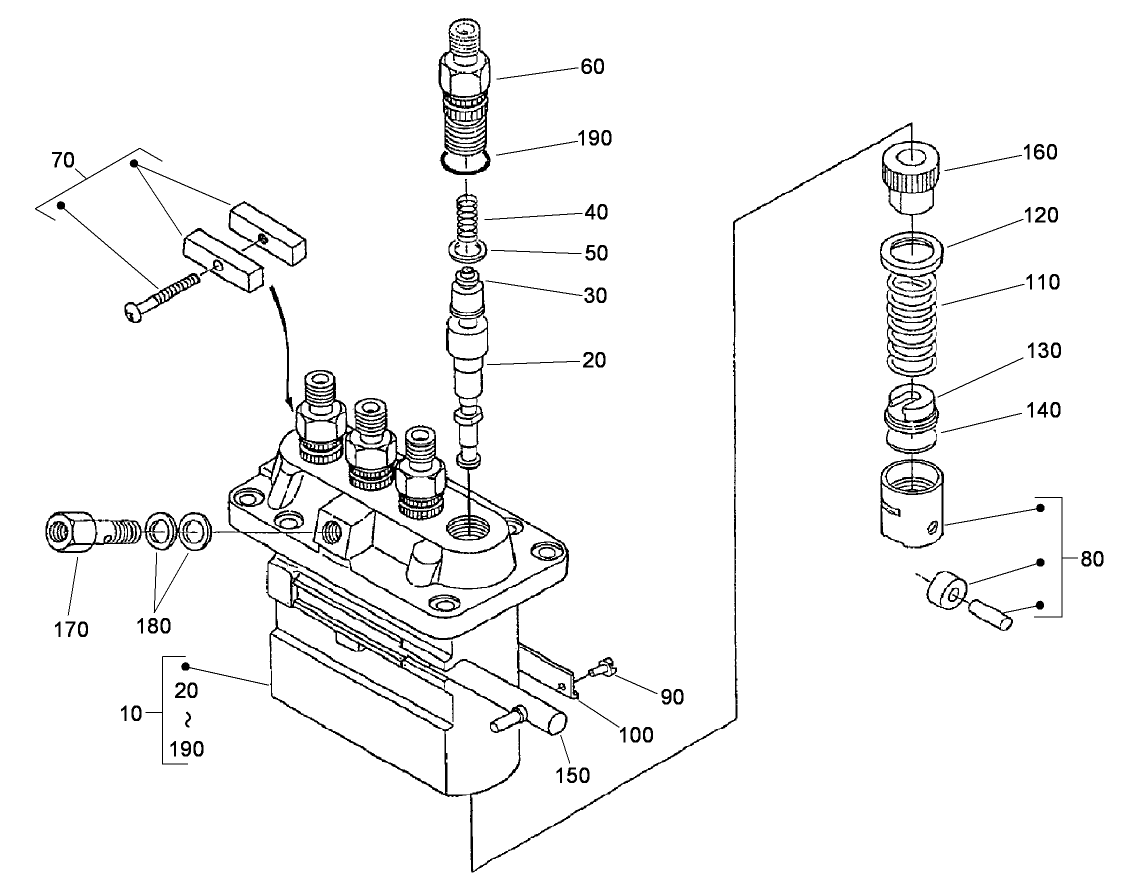 Injection Pump (Component Part) Assembly