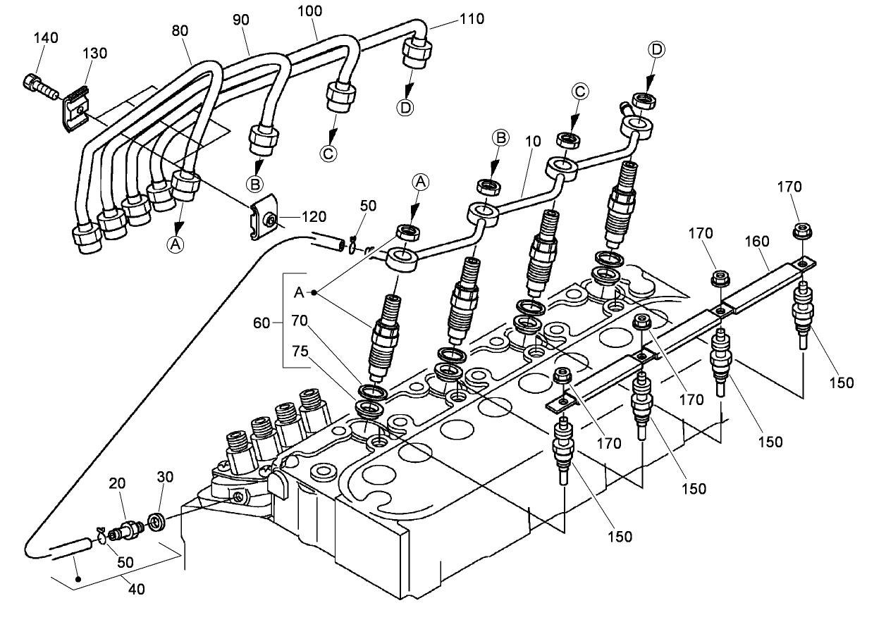 Nozzle Holder and Glow Plug Assembly