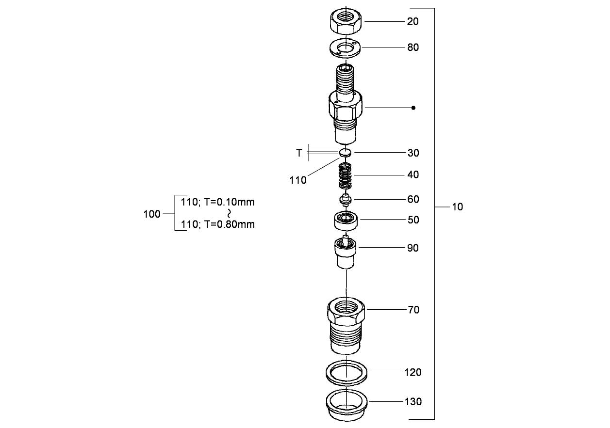 Nozzle Holder Component Assembly
