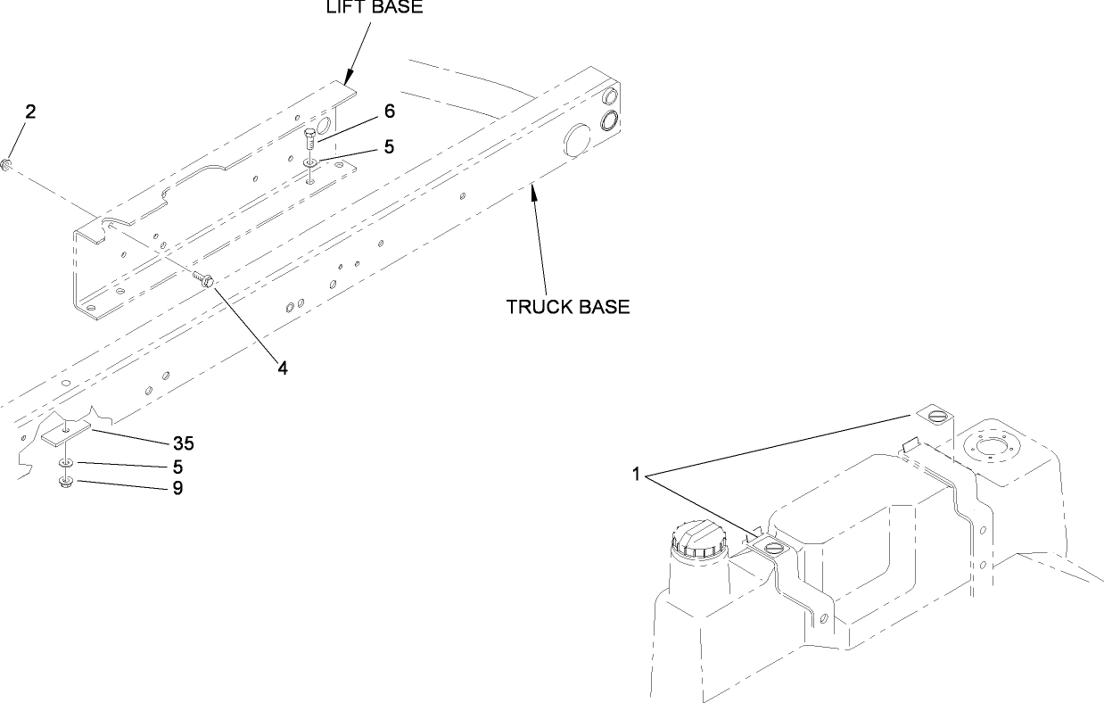 No Step Decal and Base Assembly