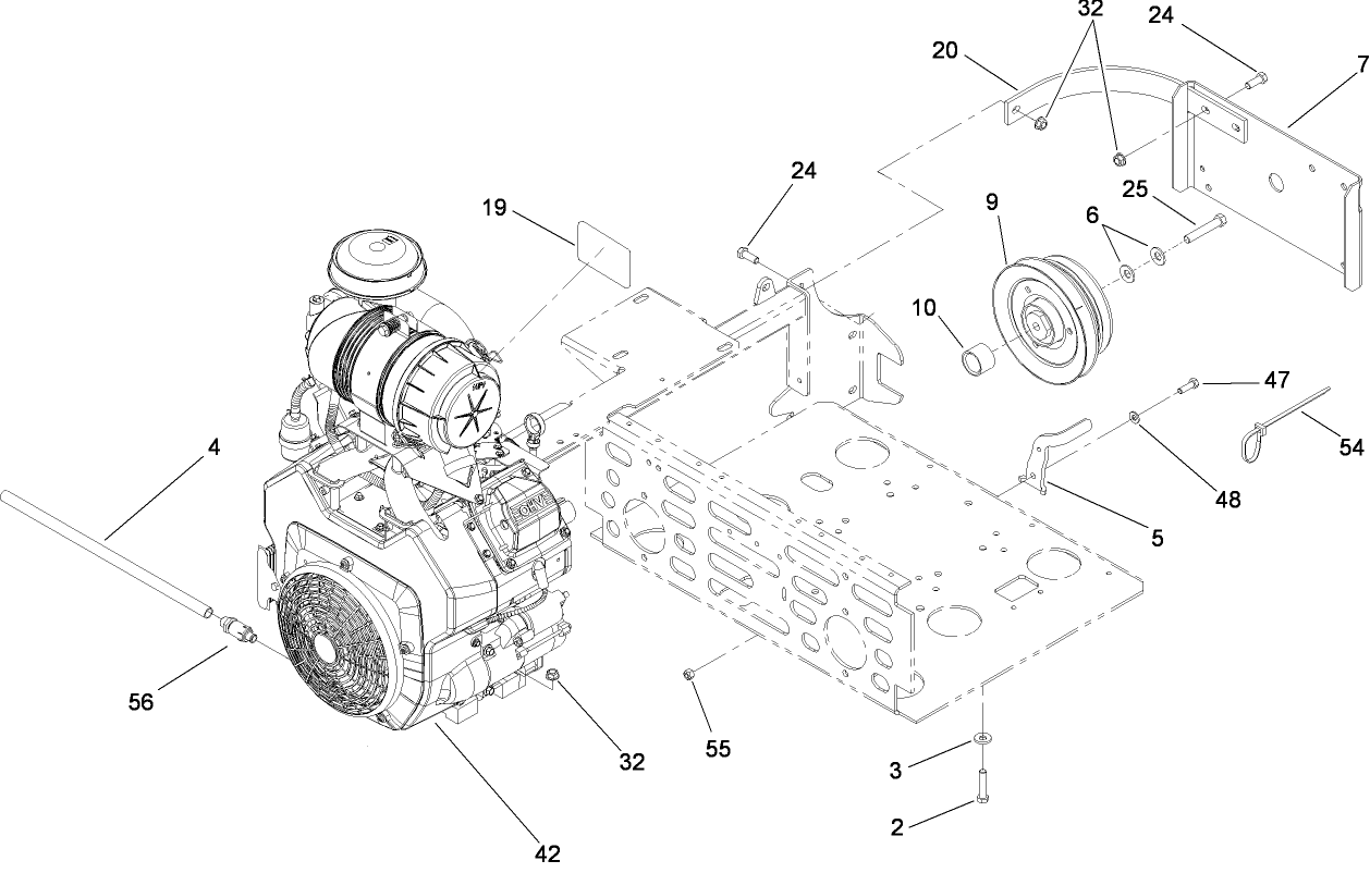 Engine and Clutch Assembly