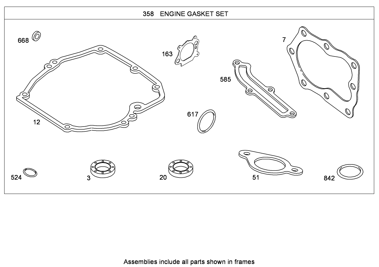 Engine Gasket Set Briggs and Stratton 124T02-0161-B1