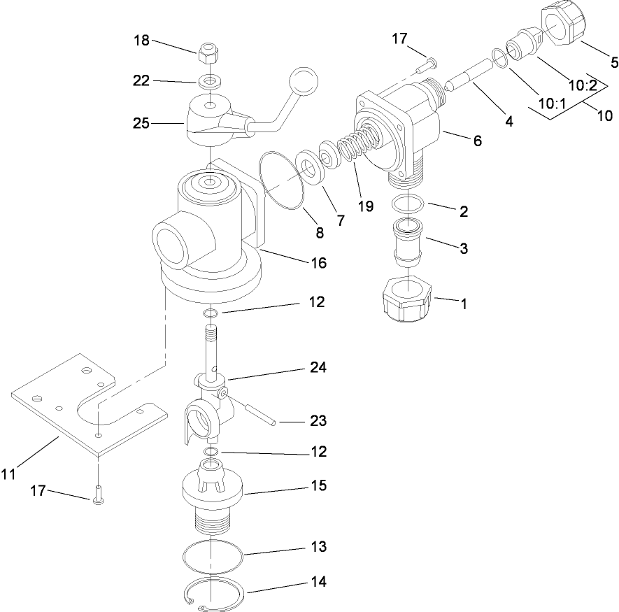 Main On/Off Valve Assembly No. 106-4881