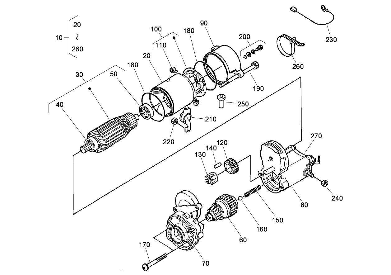 Starter Component Assembly