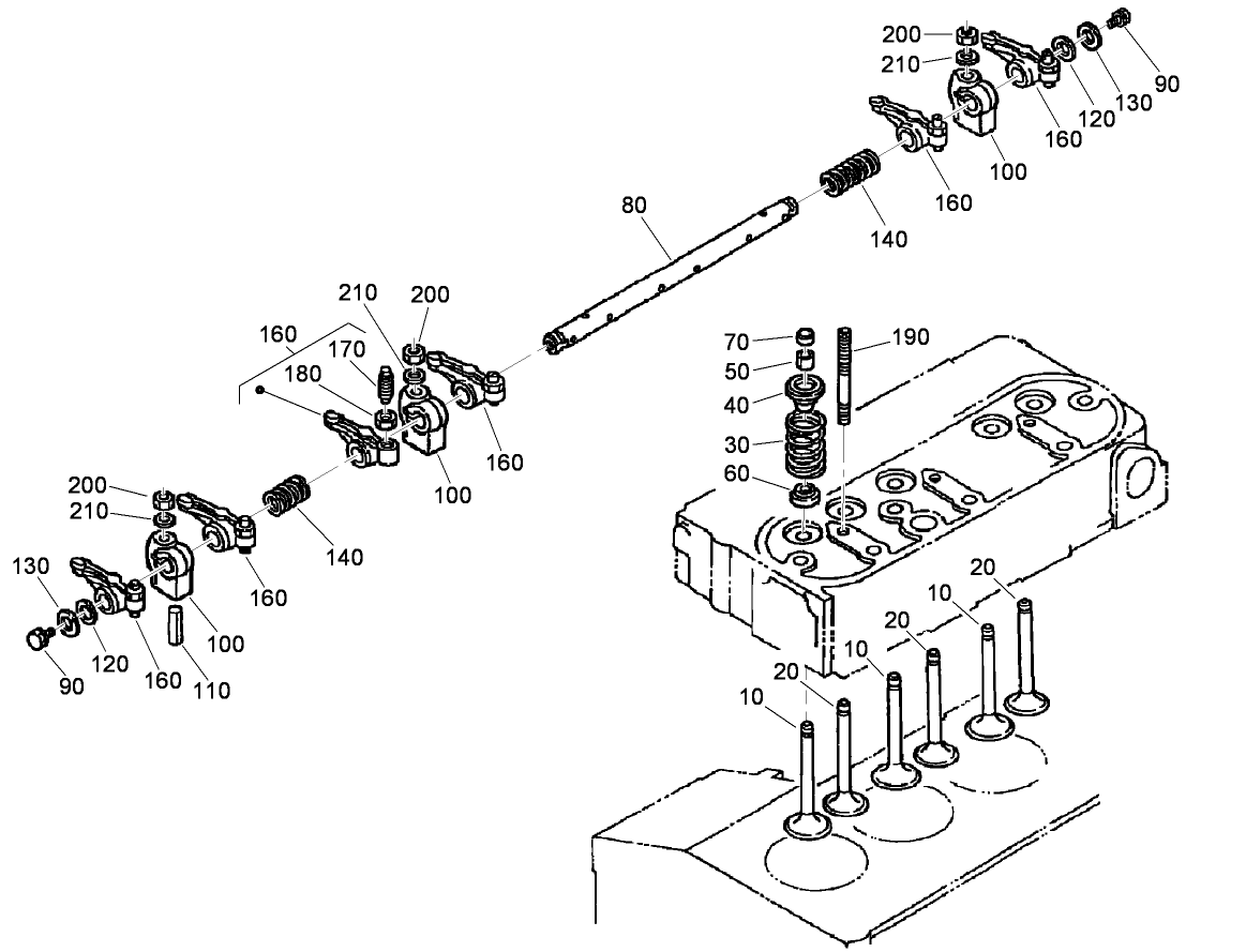 Valve and Rocker Arm Assembly
