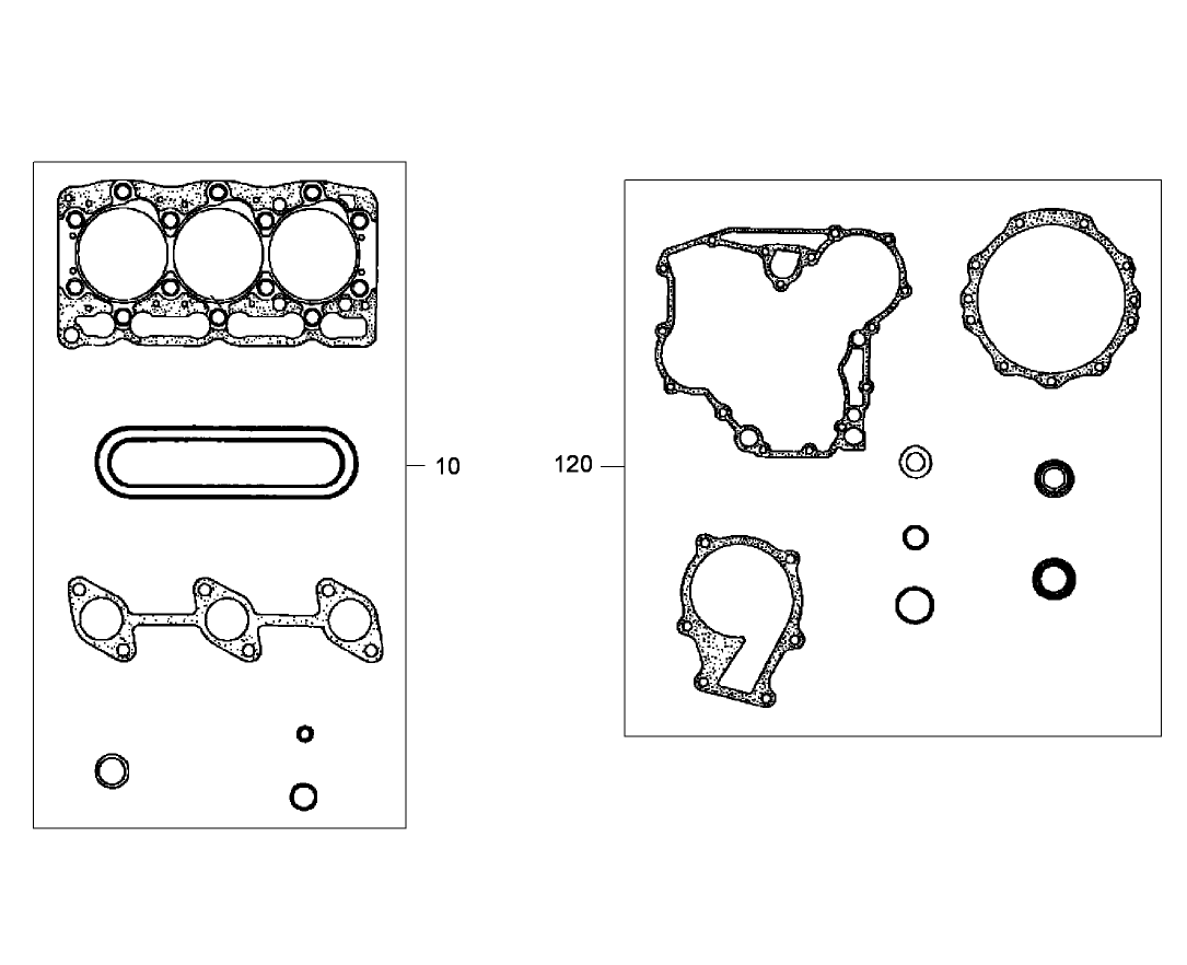Upper and Lower Gasket Kits