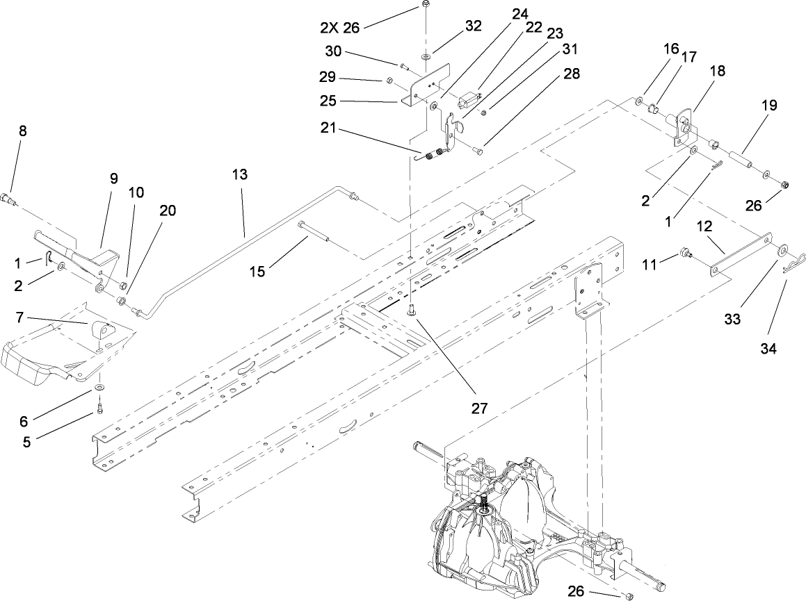 Hydro Transaxle Control Assembly