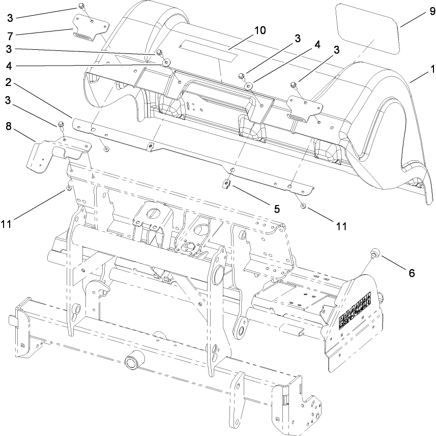 Left Hand Rear Cover Assembly