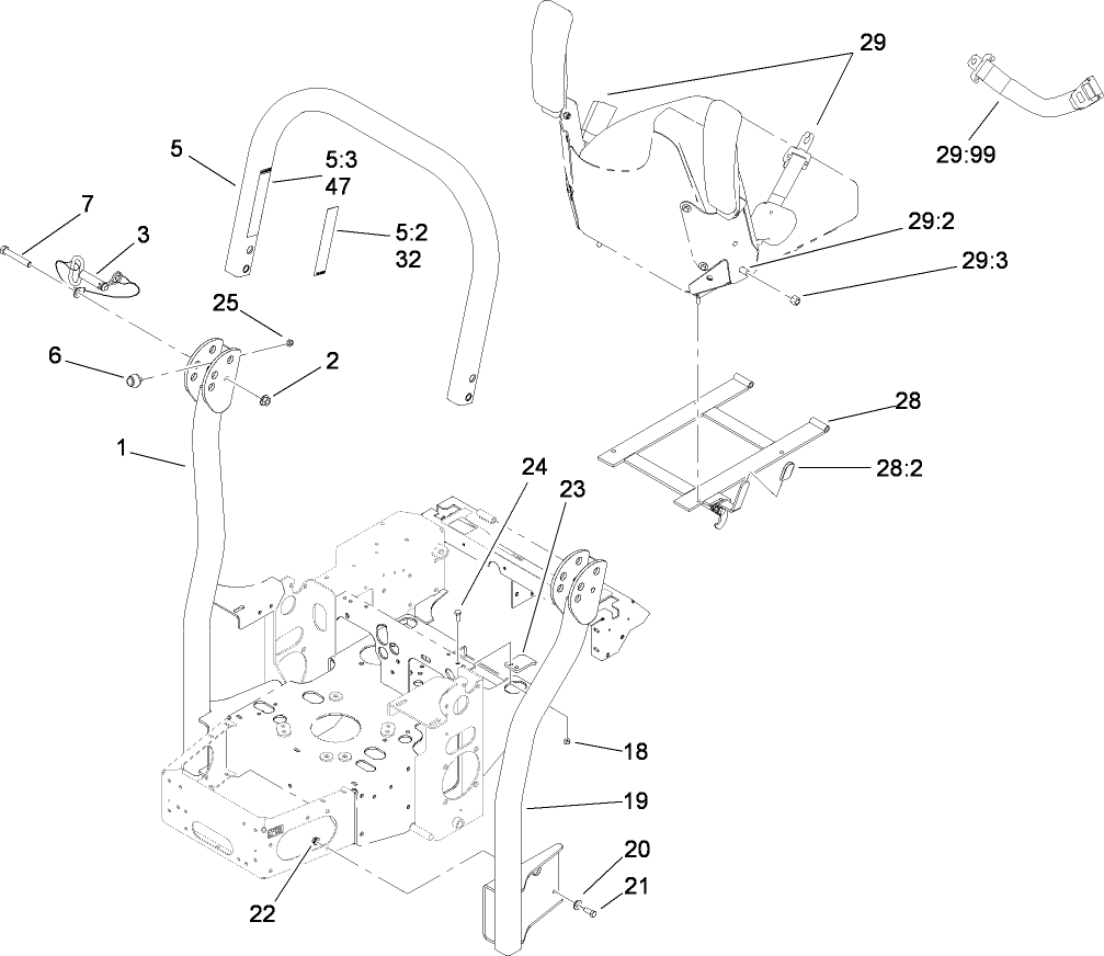 Roll-Over Protection System Assembly No. 107-8093