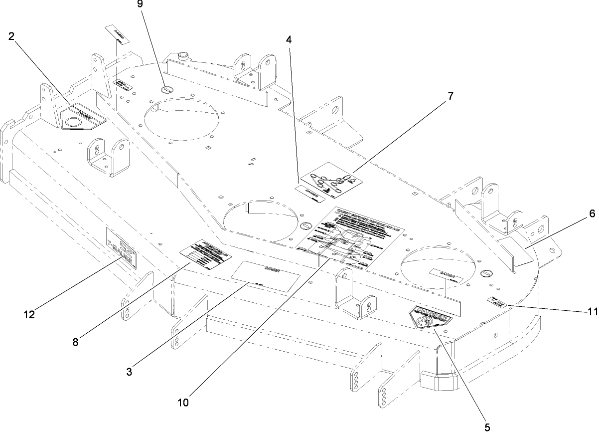 Deck Decal Assembly No. 115-2771