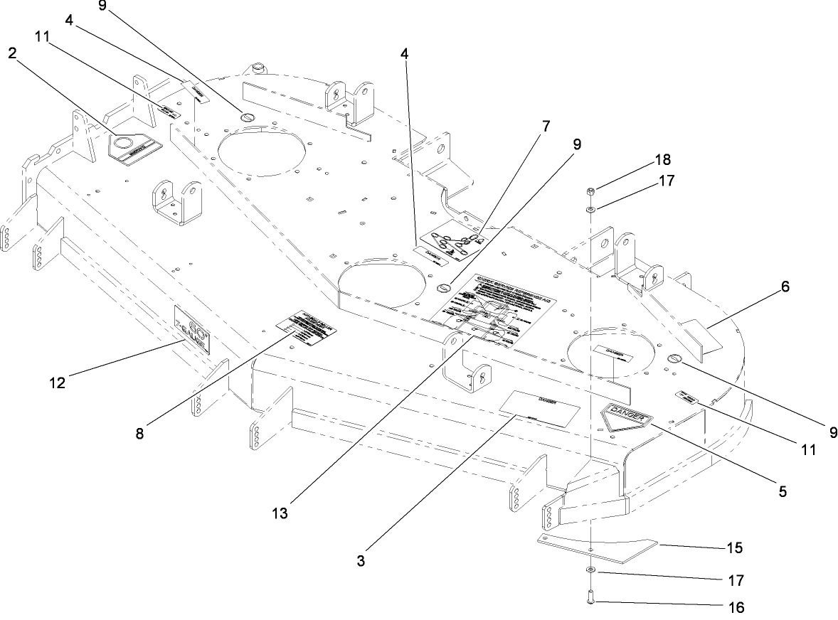 Deck Decal Assembly No. 115-2781