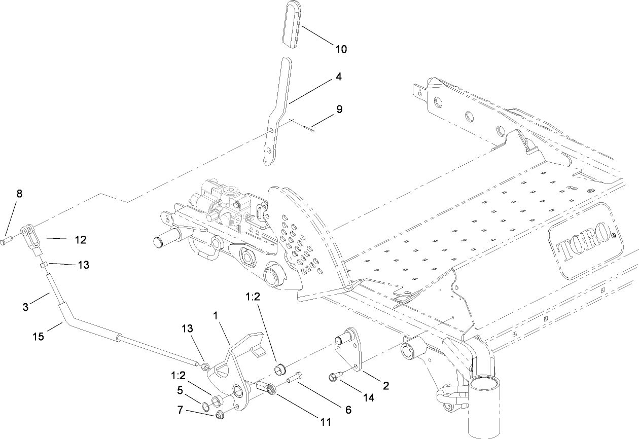 Foot-Operator Deck Lift Kit Assembly