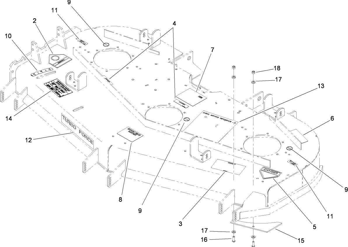 Deck Decal Assembly No. 107-1624