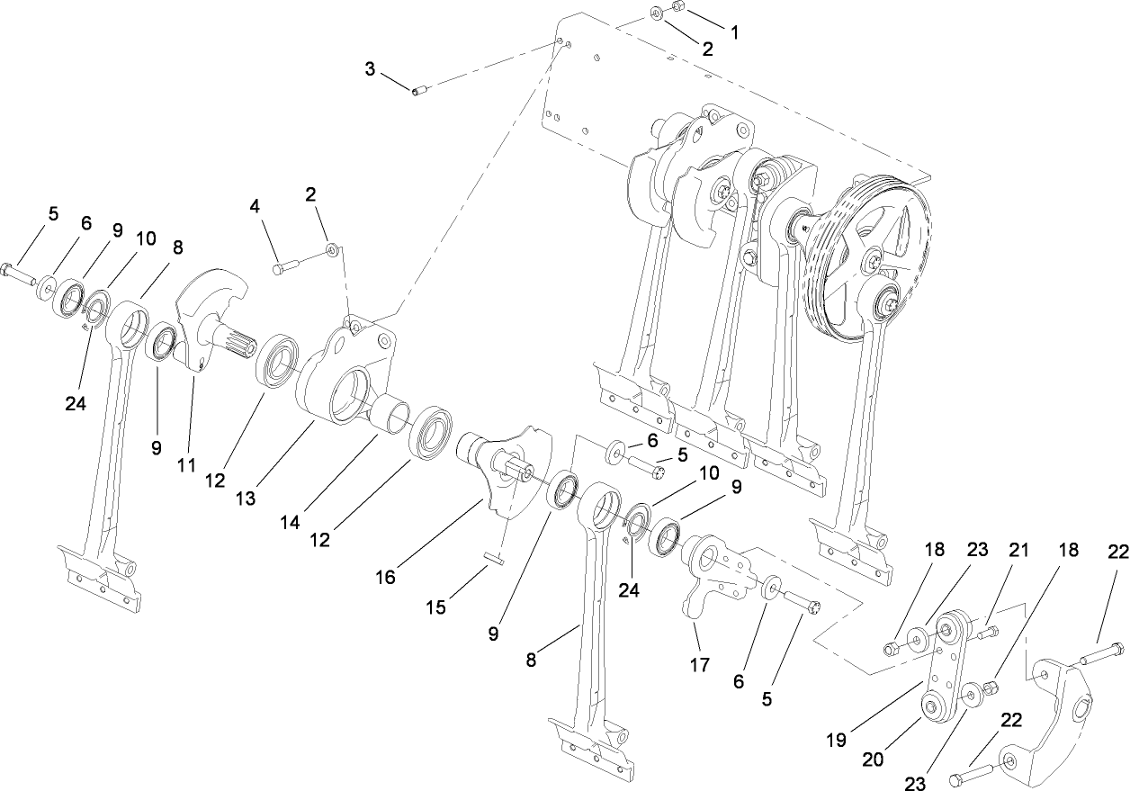 Coring Head Crank No. 5 and 6 Assembly