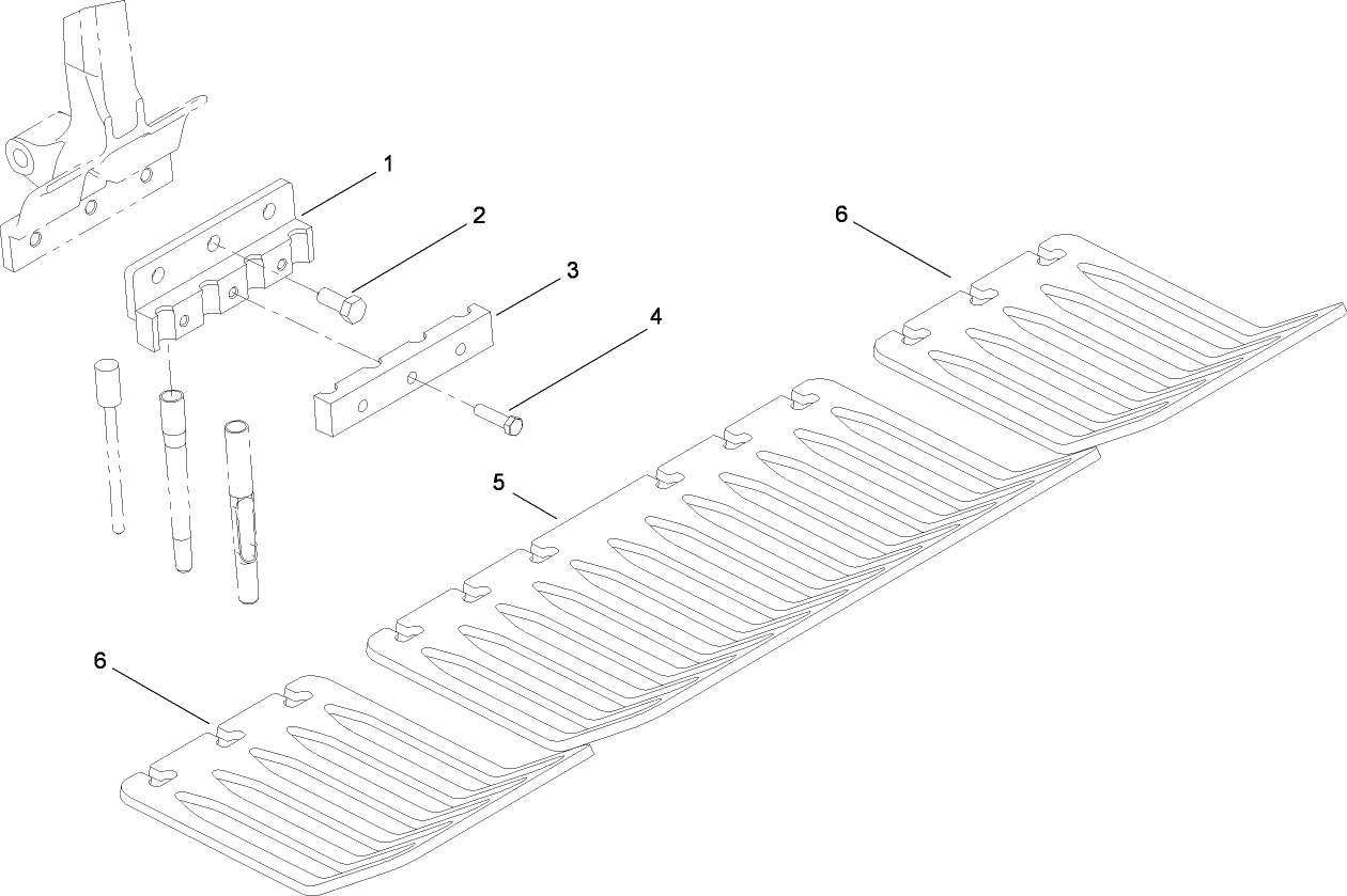 Four Tine, 3/4 Inch Mount  Model No. 09224 (Optional)
