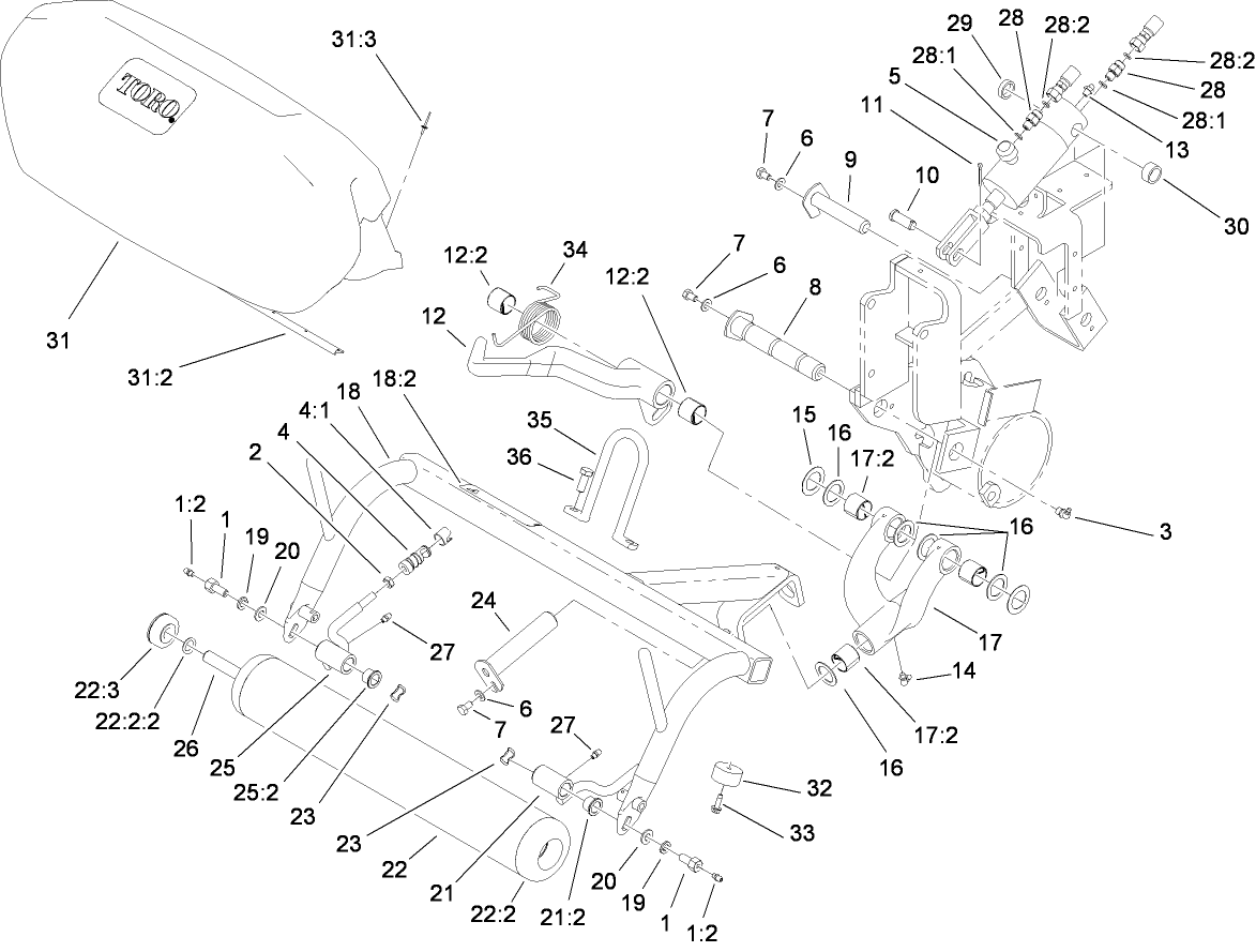 Right Hand Pull Frame Assembly