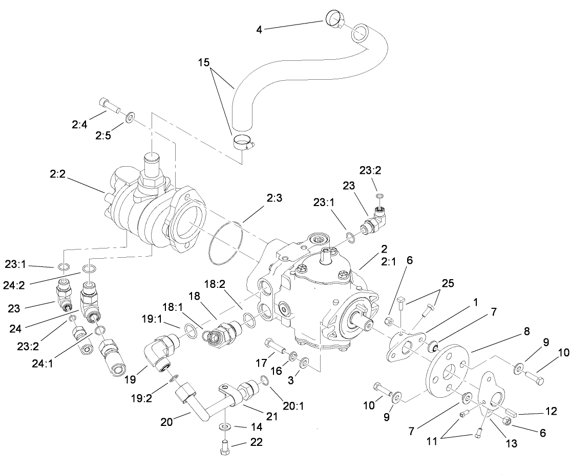 Hydrostat and Gear Pump Drive Assembly