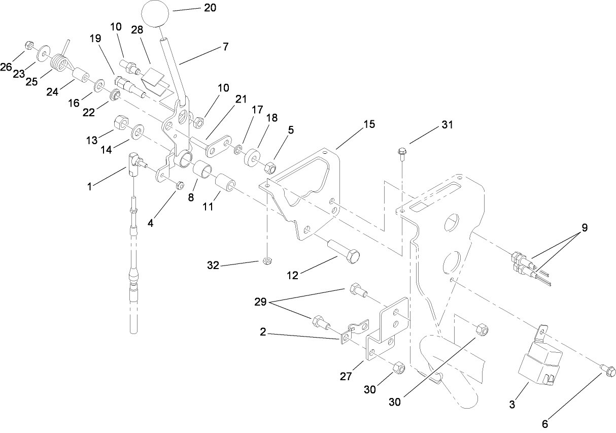 Speed Selector Lever Assembly