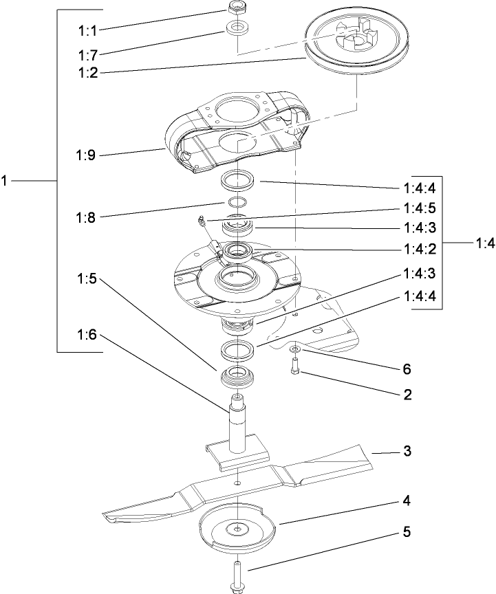 Front Deck Spindle Installation Assembly