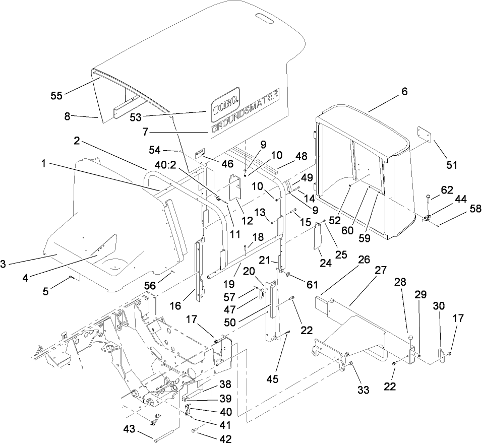Hood Screen and Bumper Assembly