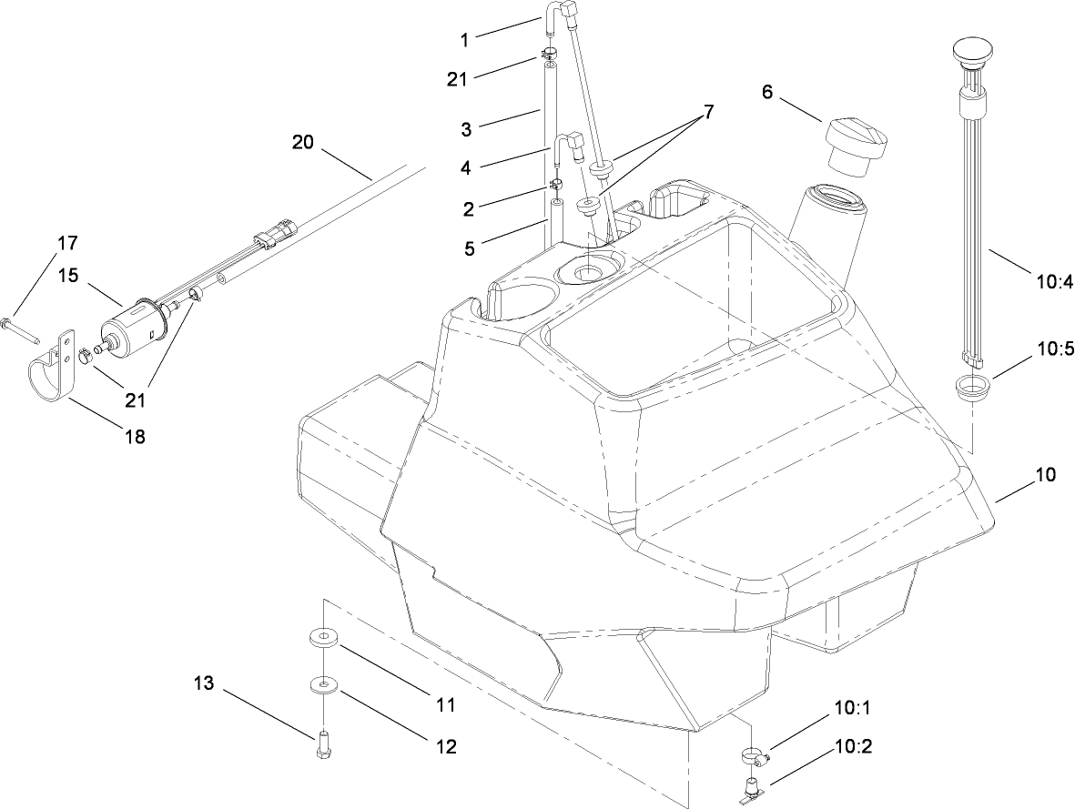 Fuel Tank and Filter Assembly