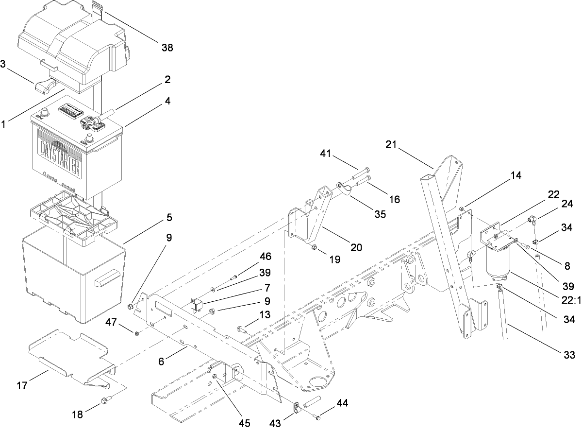 Battery Installation Assembly