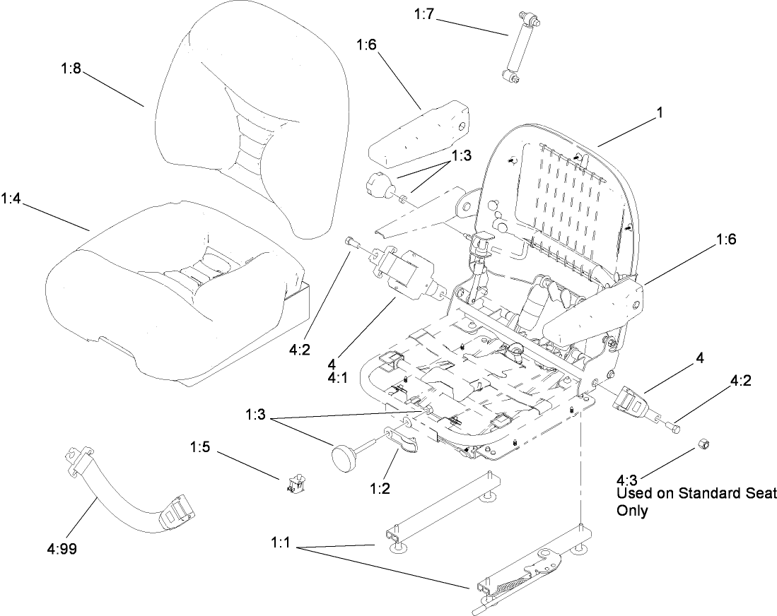 Deluxe Seat Assembly No. 110-0838
