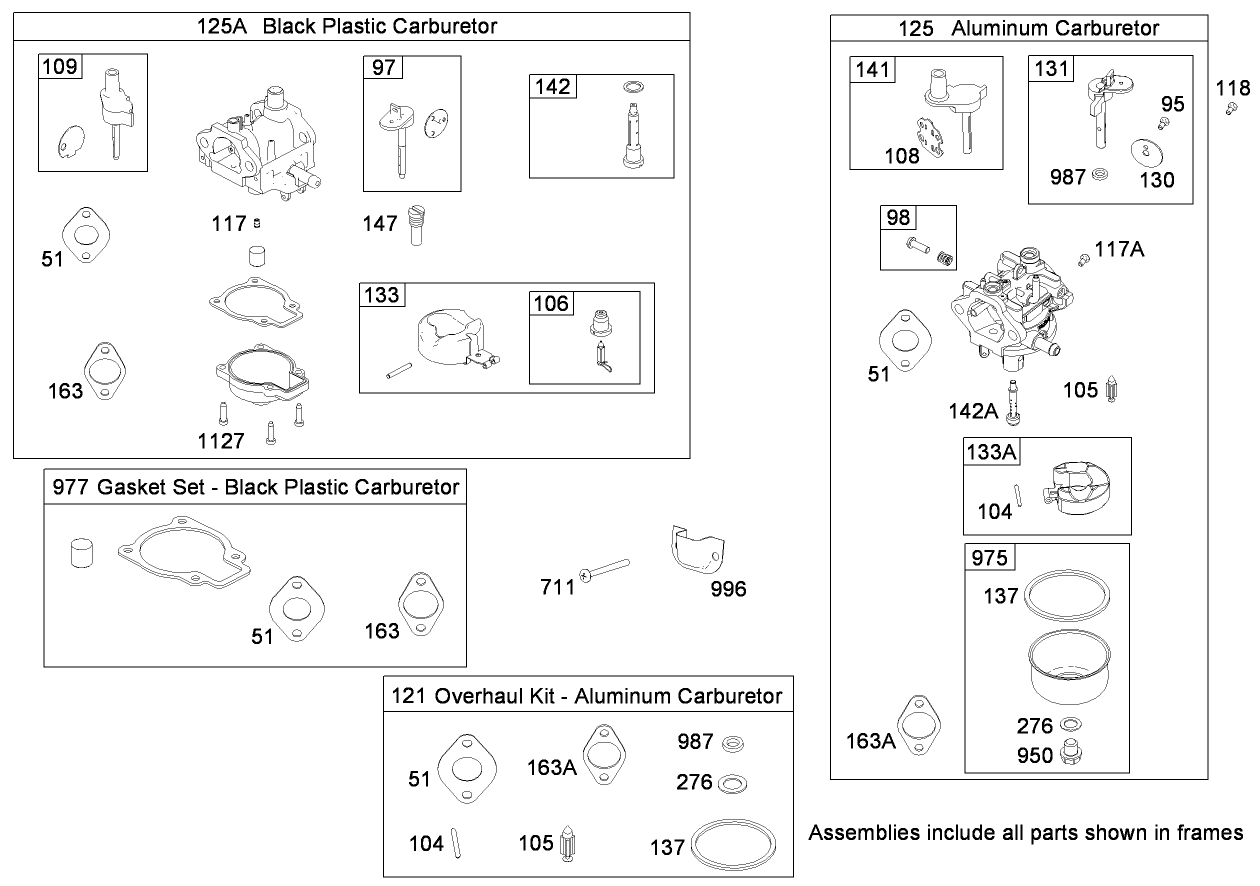 Carburetor Assembly  Briggs and Stratton 084233-0198-E8