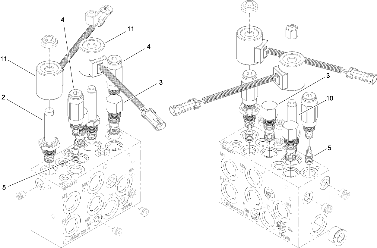 Hydraulic Manifold Assembly No. 104-5477