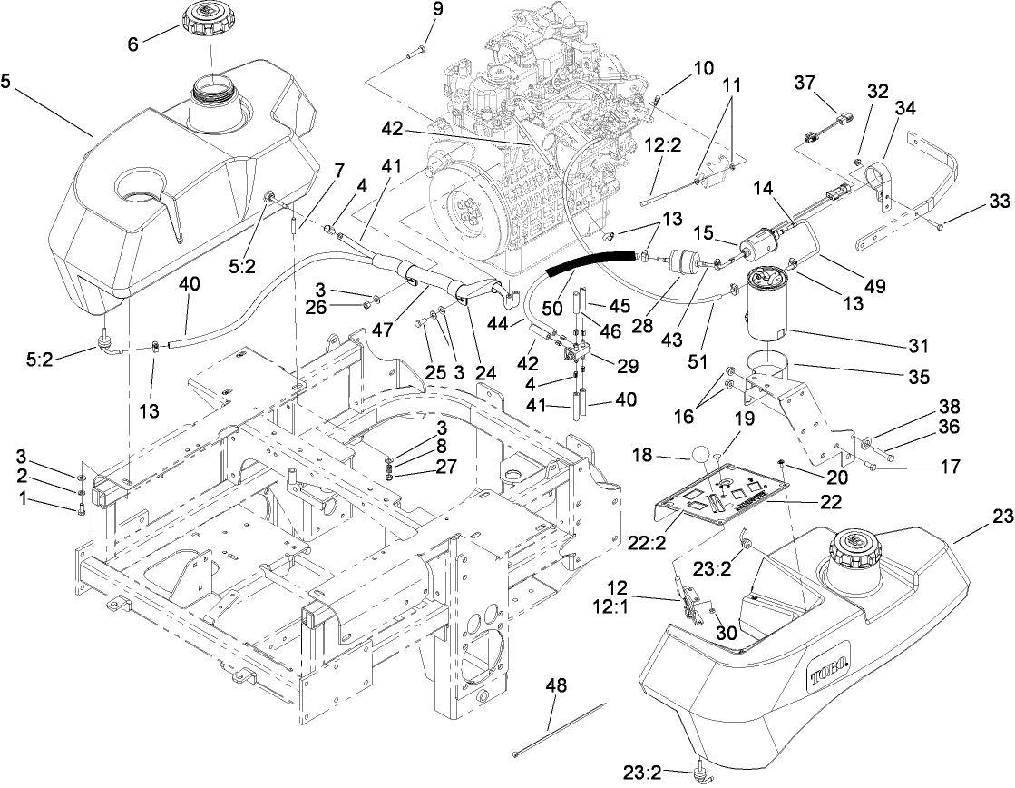 Fuel System and Throttle Control Assembly