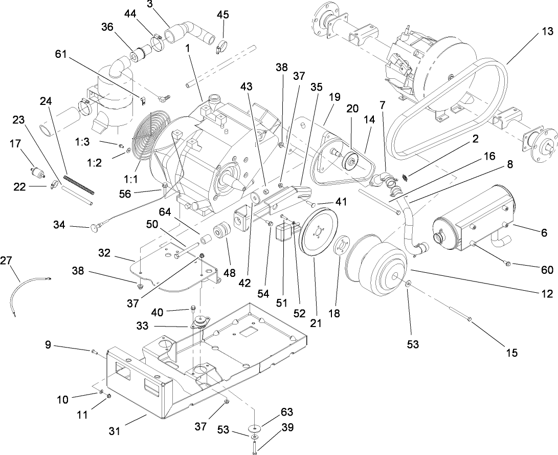 Engine and Clutch Assembly
