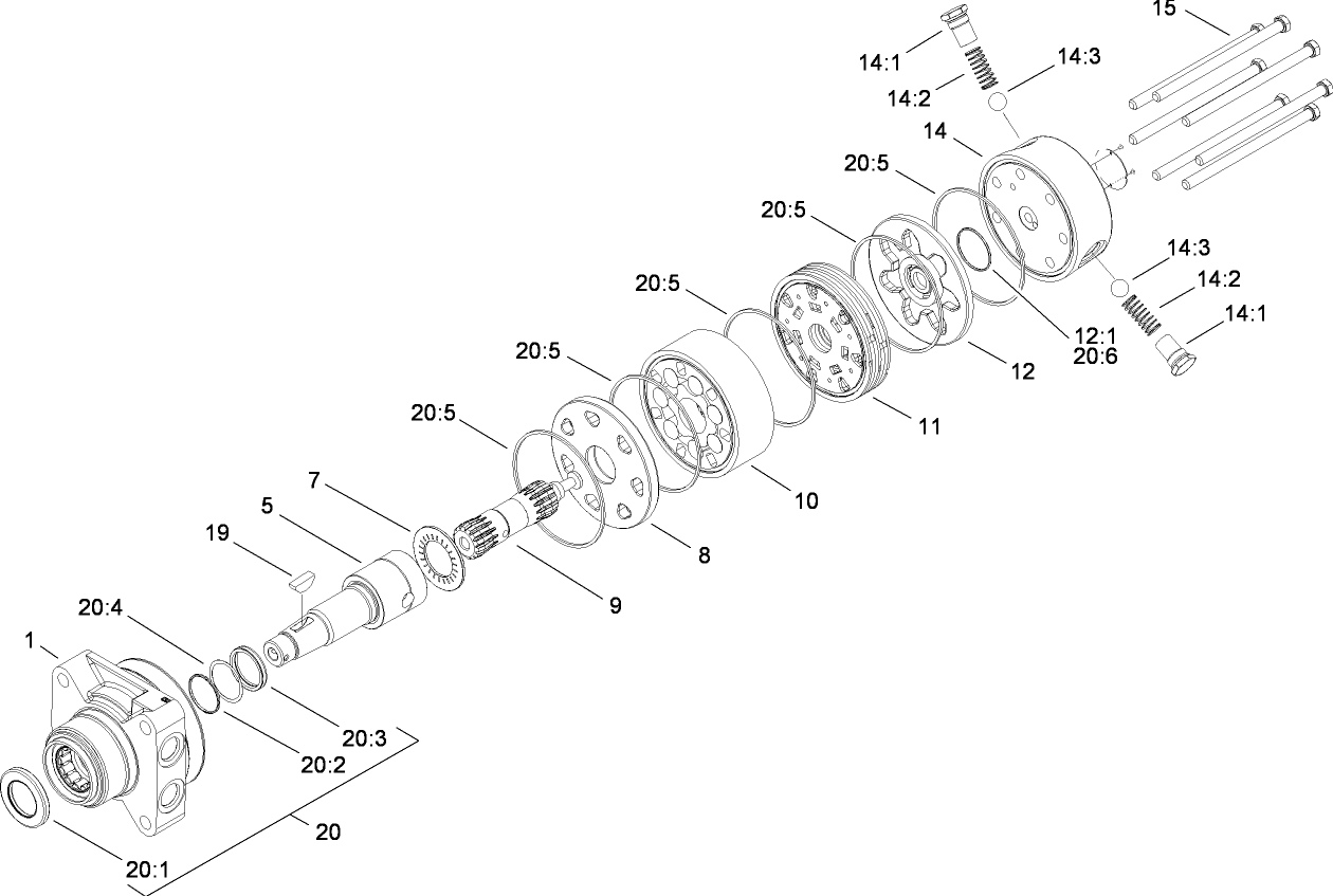 Hydraulic Motor Assembly No. 95-8694