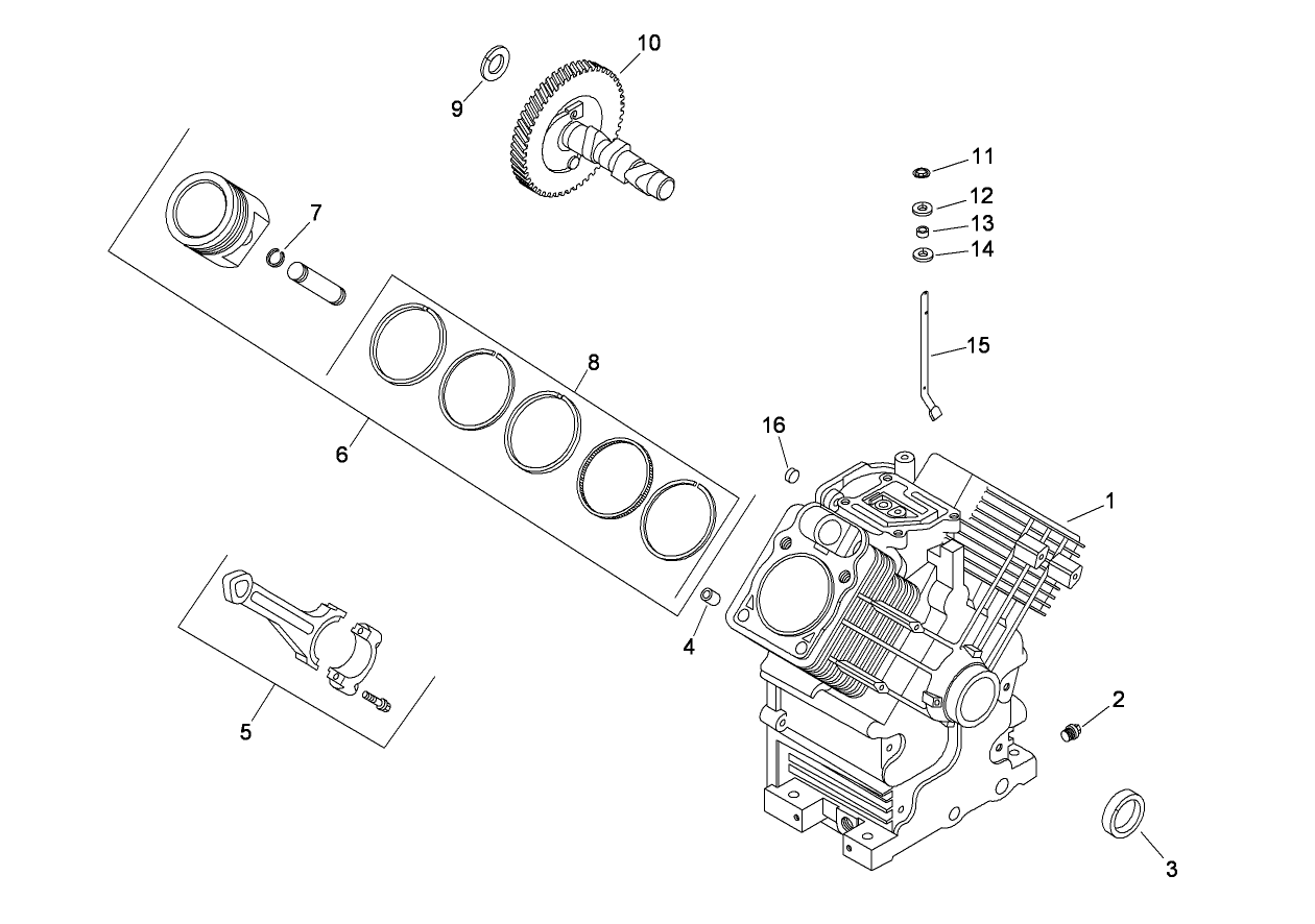 Crankcase Assembly Kohler CH20S-64763