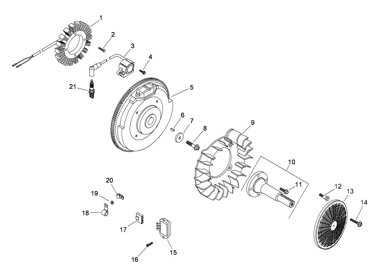 Ignition and Electrical Assembly  Kohler CH20S-64762