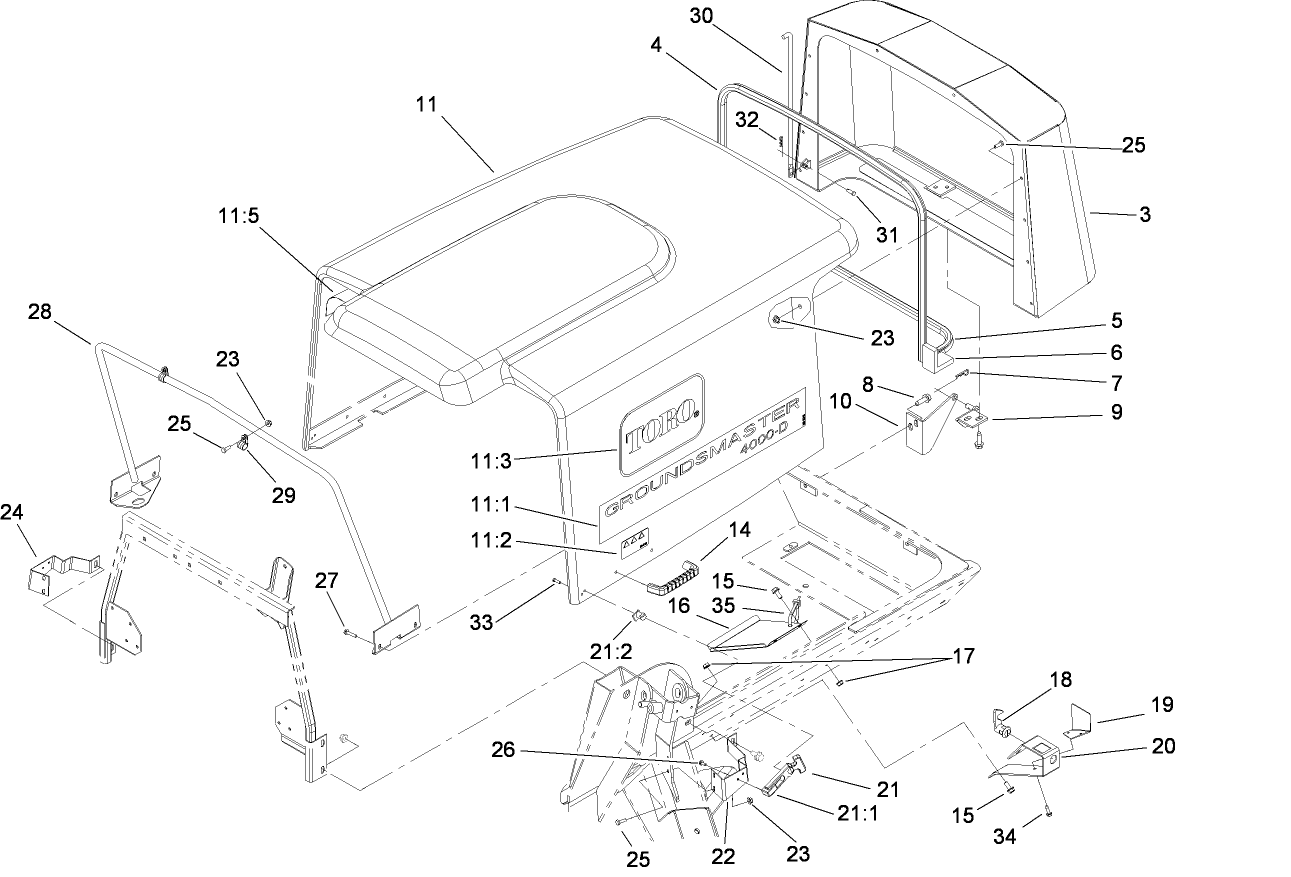 Hood and Screen Assembly