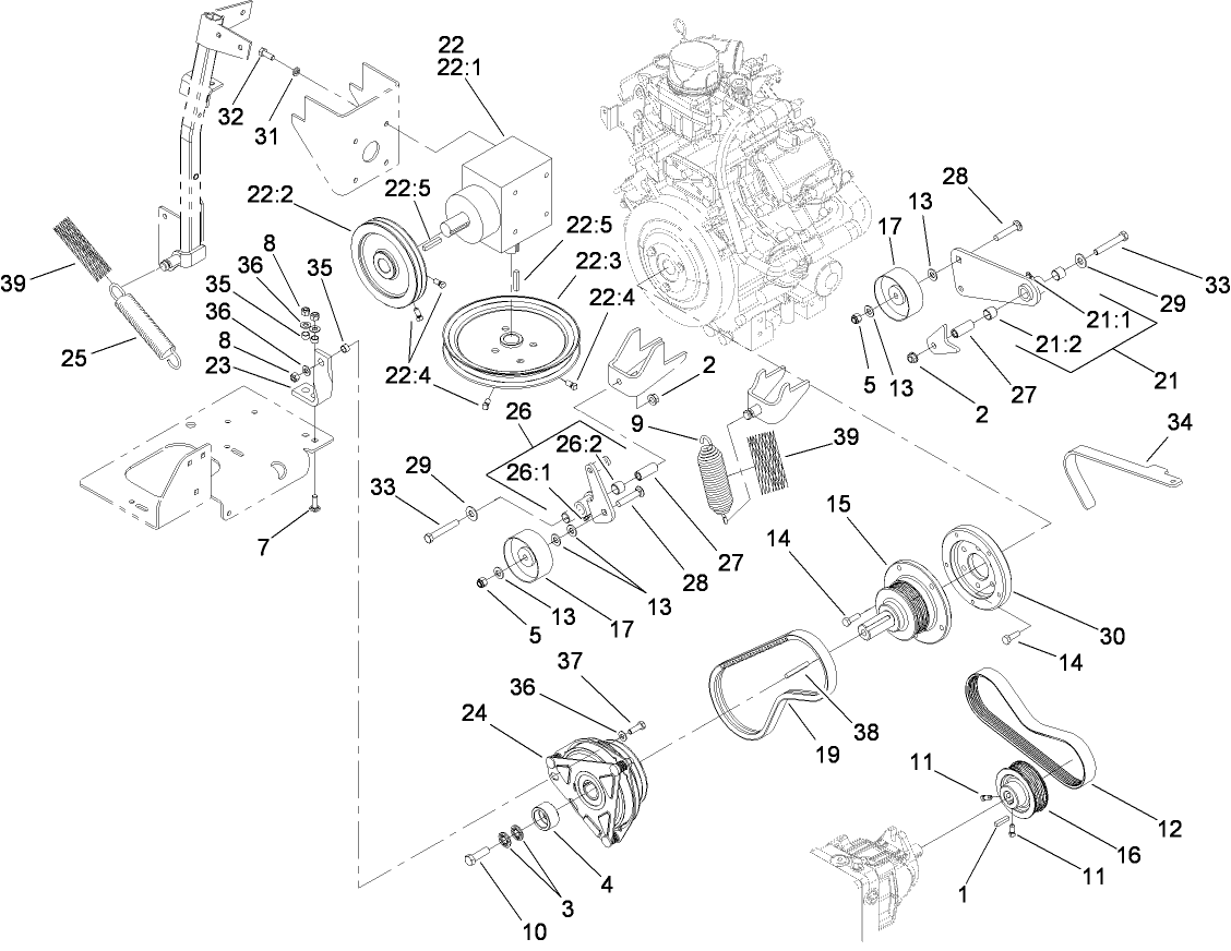 Hydro and Gearbox Assembly