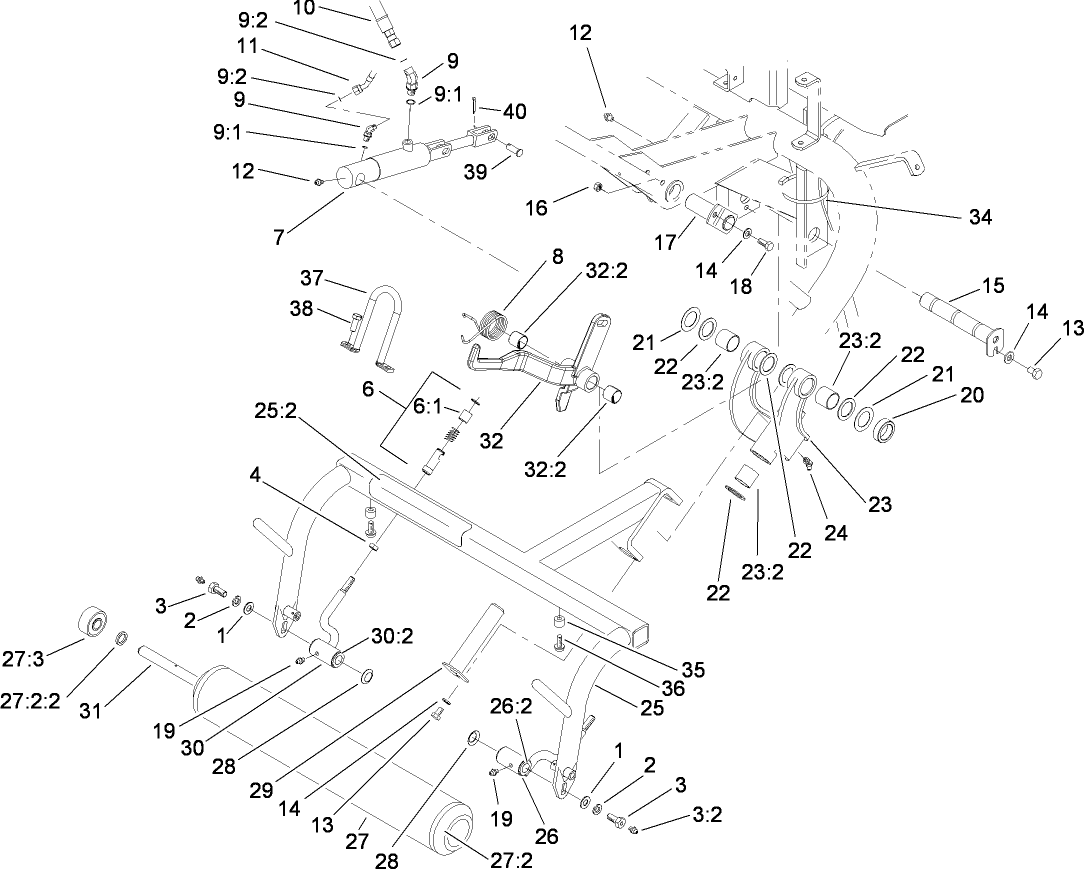 Rear Pull Frame Assembly