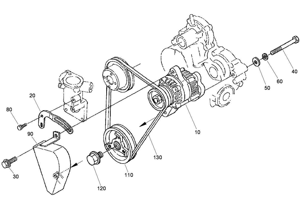 Alternator and Pulley Assembly