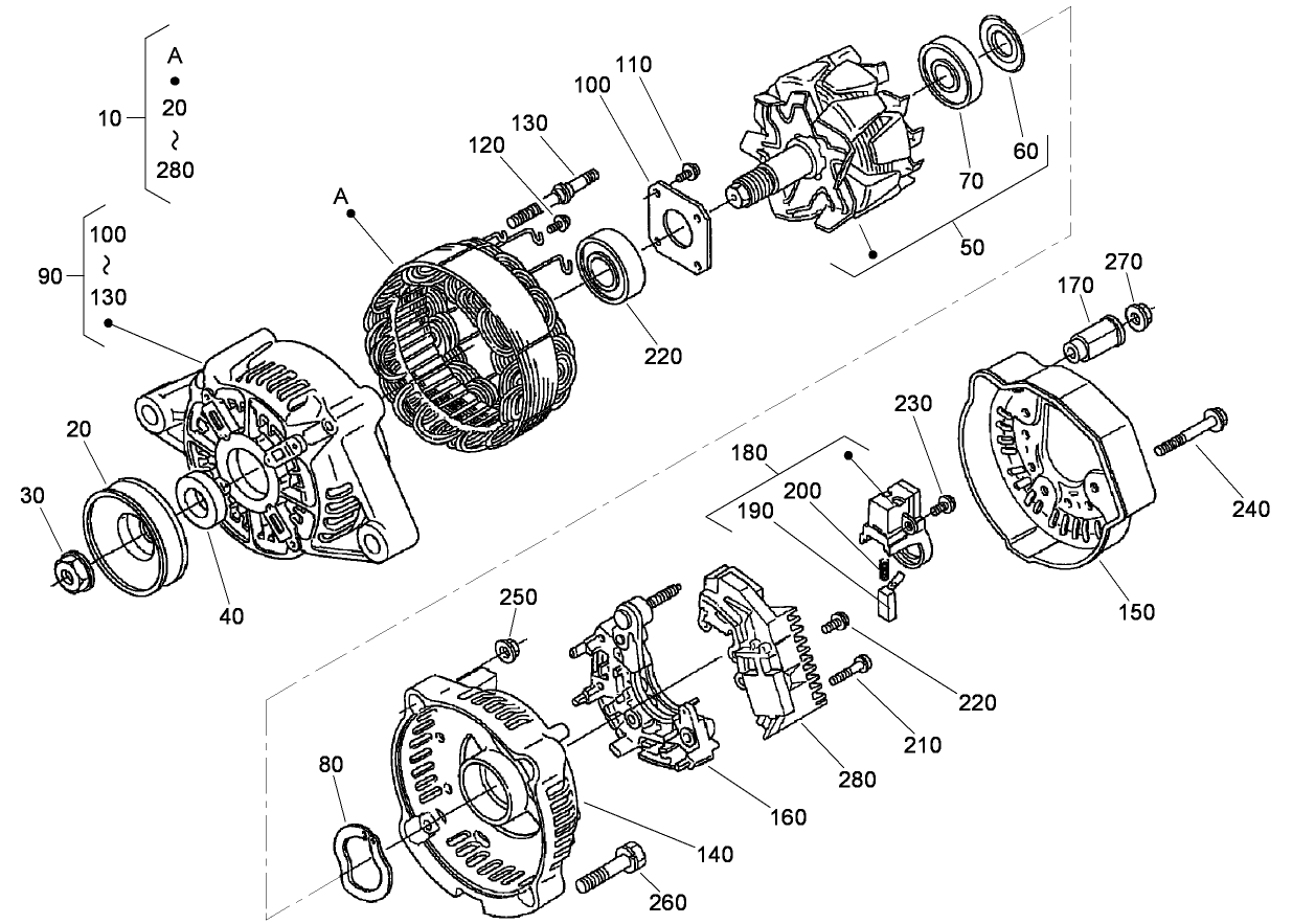 Alternator Component Assembly