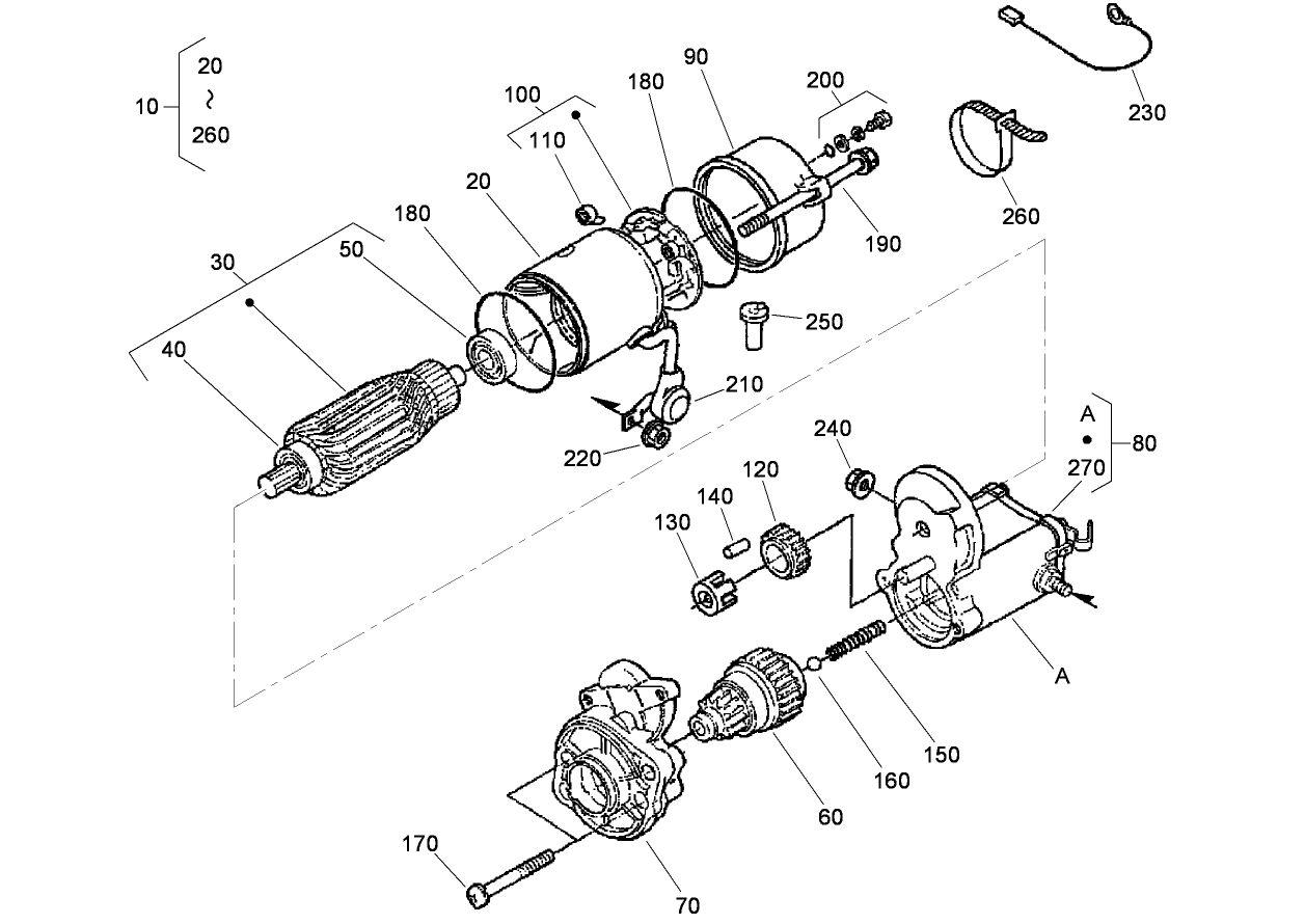 Starter Assembly No. 98-9705