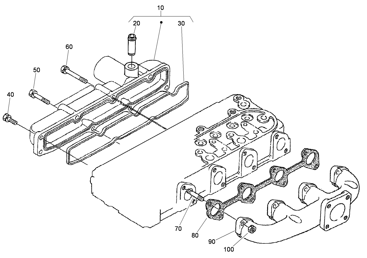 Inlet and Exhaust Manifold Assembly