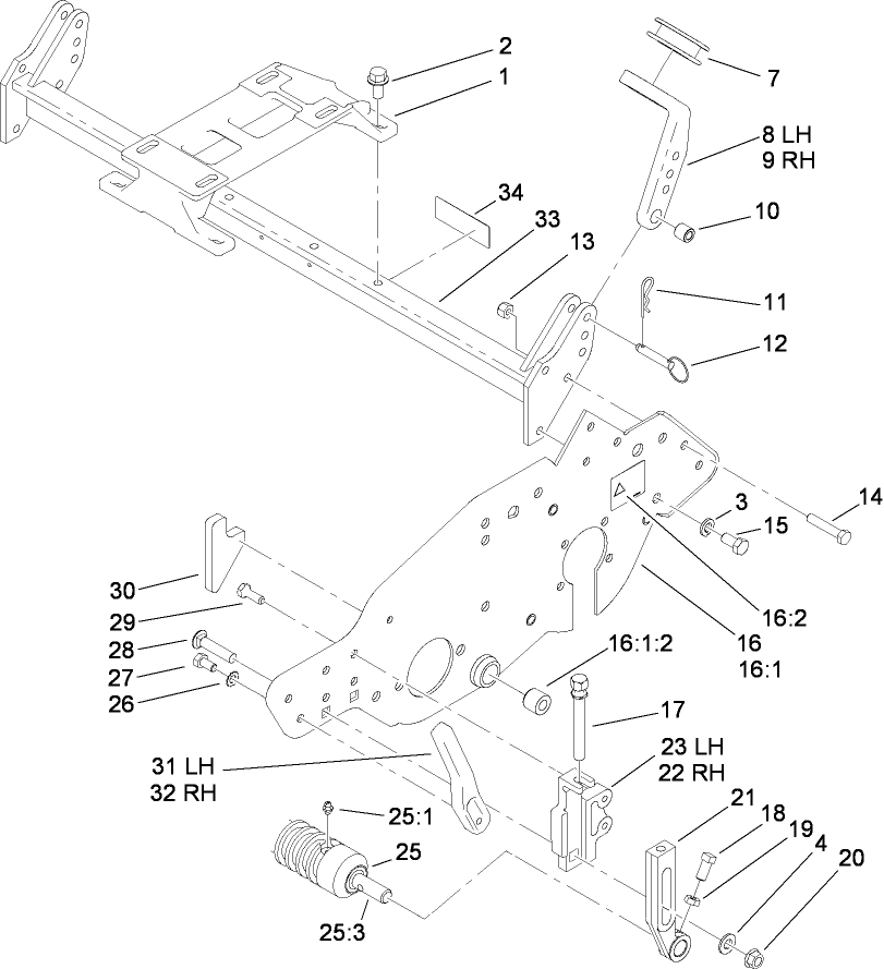 Engine Mount and Frame Assembly