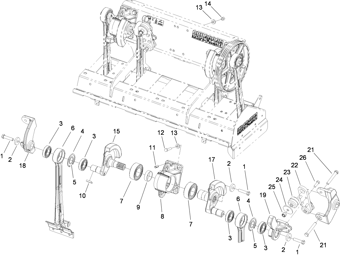 Right Hand No. 3 and No. 4 Crankarm Assembly