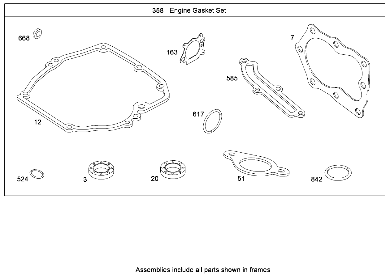 Engine Gasket Set  Briggs and Stratton 126T02-0241-B1